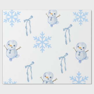 Schneemann-Spaß Geschenkpapier