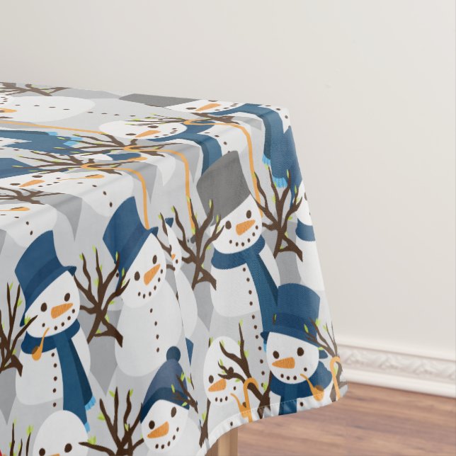 Schneemann-Stapel Tischdecke (Beispiel)