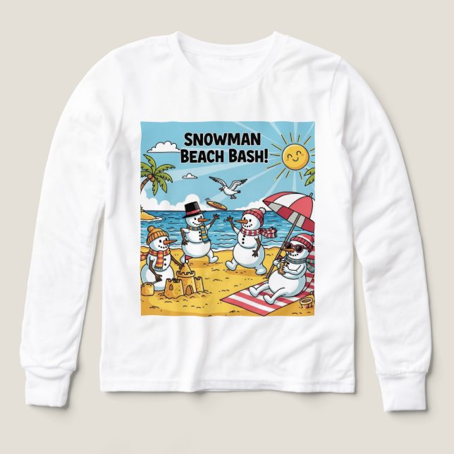 Schneemann-Strand-Bash (Design Vorderseite)