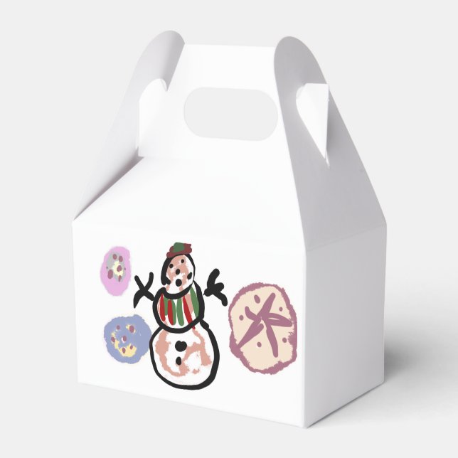 Schneemann süß geschenkschachtel (Vorderseite)