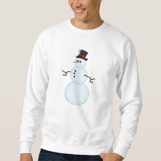 Schneemann Sweatshirt (Vorderseite)