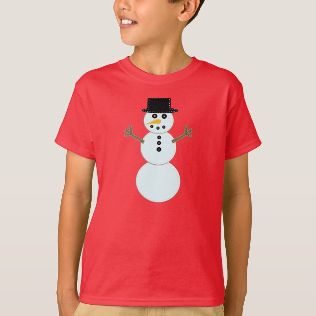 Schneemann T-Shirt (Vorderseite)