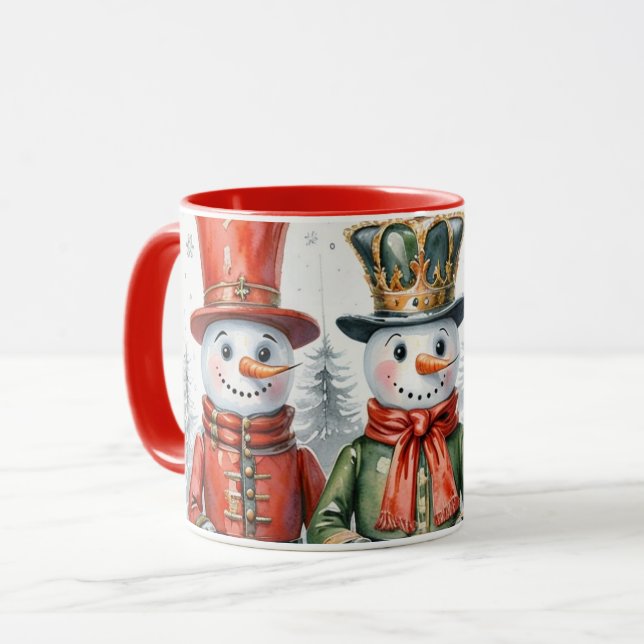 Schneemann Tasse (Vorderseite Links)