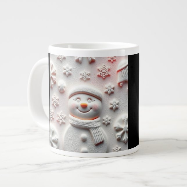Schneemann Tasse  (Vorderseite Links)