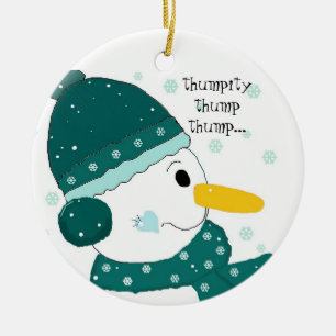 Schneemann - Thumpity Thump Thump Keramik Ornament