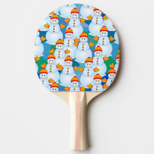 Schneemann Tischtennis Schläger