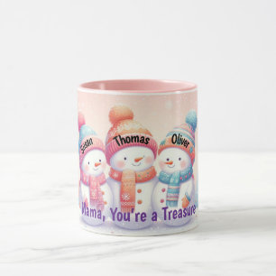 Schneemann-Trio-Wintertasse - Weihnachtsgeschenk f Tasse