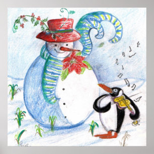 SCHNEEMANN UND PINGUIN'S WINTERSERENADE POSTER