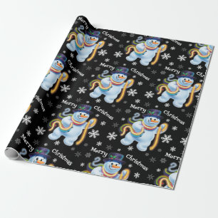Schneemann und Tinkel Weihnachtspapier Geschenkpapier