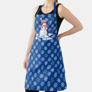 Schneemann Weihnachten Feiertag Süßes Geschenk Oma Schürze