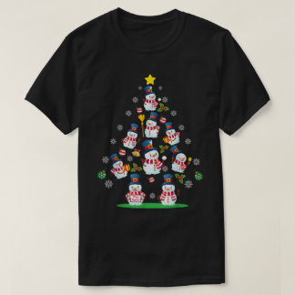 Schneemann-Weihnachtsbaum-Feiertagsdesign T-Shirt