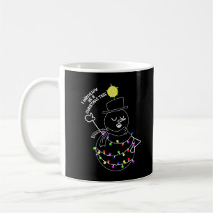 Schneemann-Weihnachtsbaum Kaffeetasse