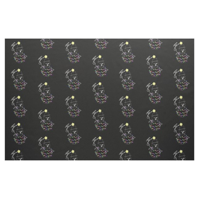 Schneemann-Weihnachtsbaum Stoff (Fat Quarter (45,7 x 55,9 cm))