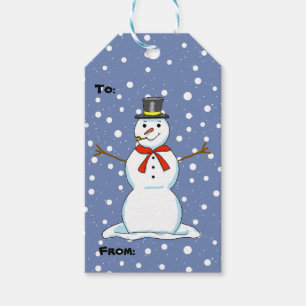 Schneemann-Weihnachtsgeschenk-Umbauten Geschenkanhänger