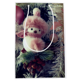 Schneemann-Weihnachtsgeschenktasche Mittlere Geschenktüte
