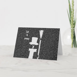 Schneemann-Weihnachtskarte Feiertagskarte