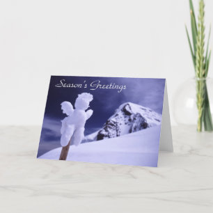 Schneemann-Weihnachtskarte Feiertagskarte