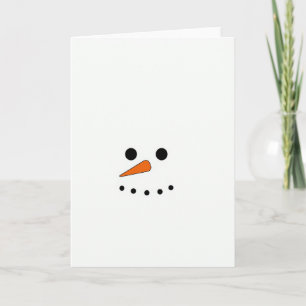 Schneemann-Weihnachtskarte Karte