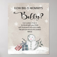 Schneemann wie groß ist das Bauchposter der Mama