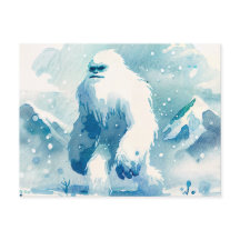 Schneemann Winter Watercolor