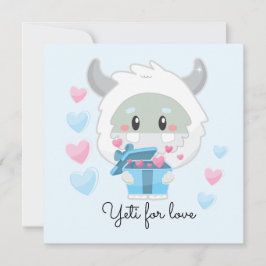 Schneemann Yeti für Liebe Card