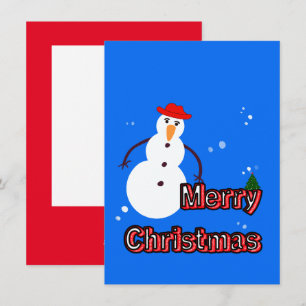 Schneemann zu Weihnachten