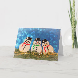 Schneemann Zuckerplätzchen Weihnachten