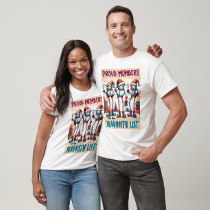 Schneemänner auf der Unartigen Liste stoßen in fes T-Shirt