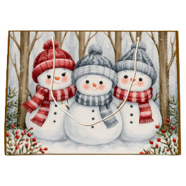 Schneemänner Große Geschenktüte