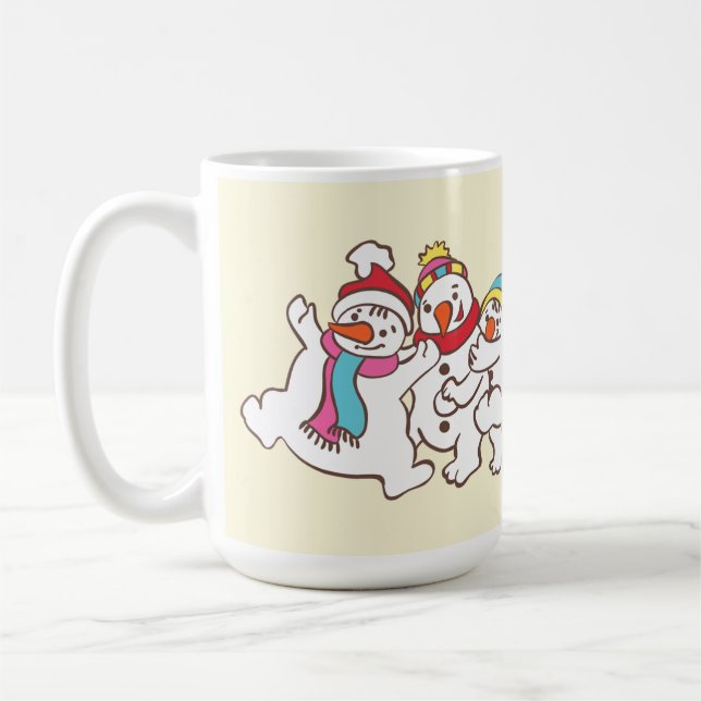 Schneemänner Kaffeetasse (Links)