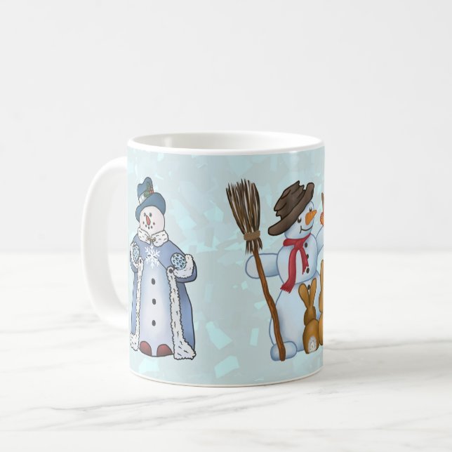 Schneemanner-Kaffeetasse Kaffeetasse (Vorderseite Links)