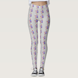 Schneemänner mit Zuckerrohren Leggings