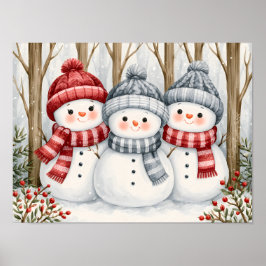 Schneemänner Poster