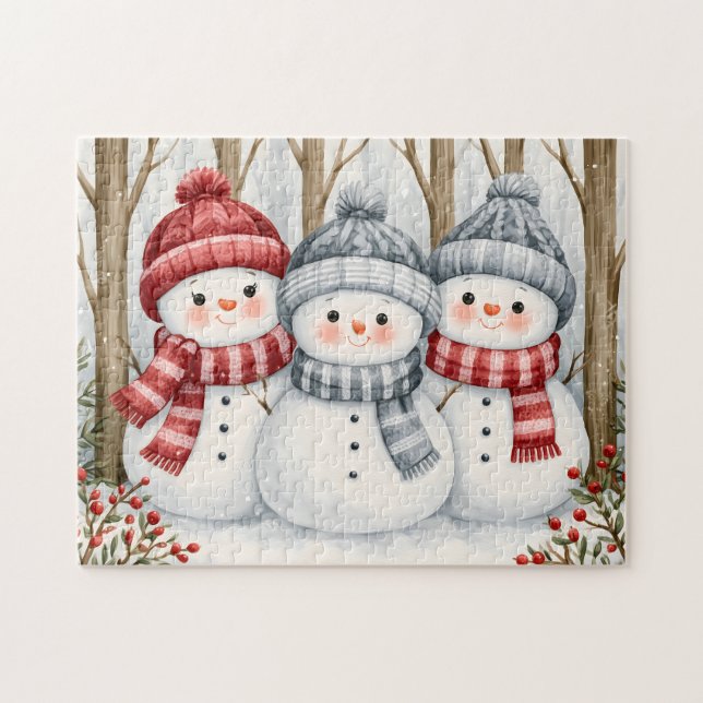 Schneemänner Puzzle (Horizontal)
