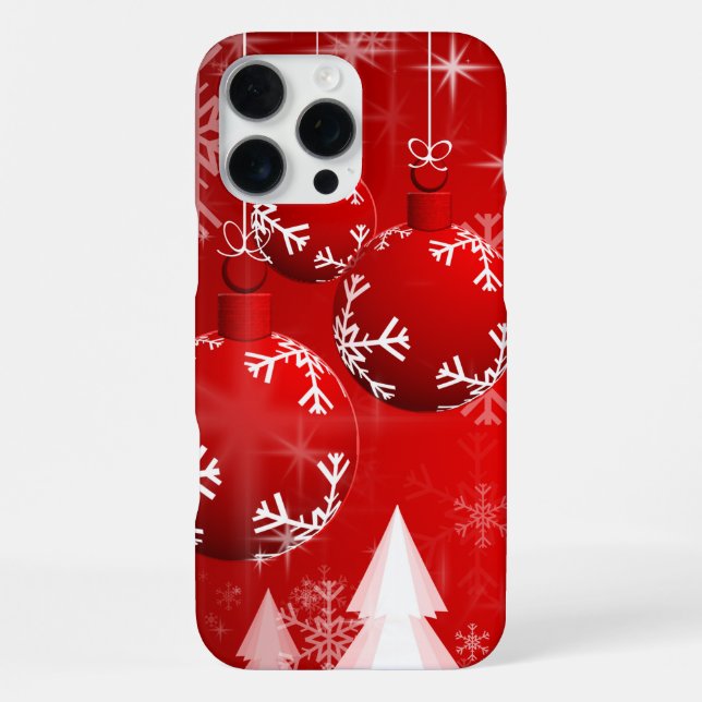 Schneemänner & Schneeflocken Nahtloses Muster iPhone Hülle (Rückseite)