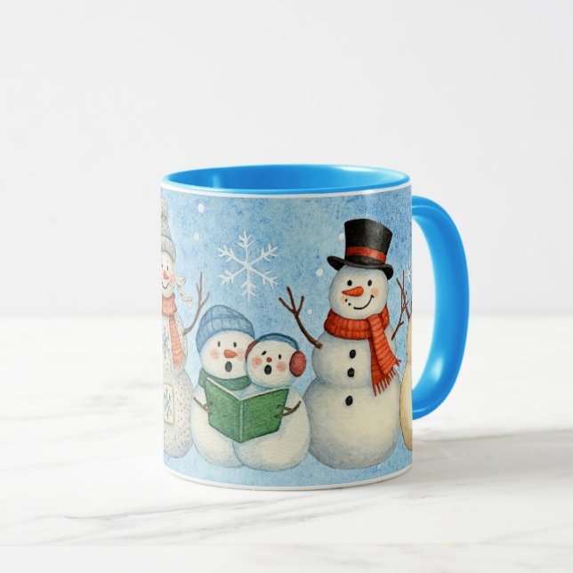 Schneemänner Tasse (VorderseiteRechts)