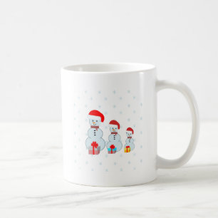 Schneemänner und Schneeflocken Kaffeetasse
