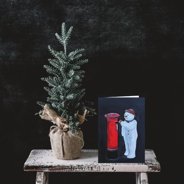 Schneemanns Brief an den Weihnachtsmann Gemälde vo Karte (Von Creator hochgeladen)