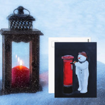 Schneemanns Brief an Santa Malerei von Alfred Fox