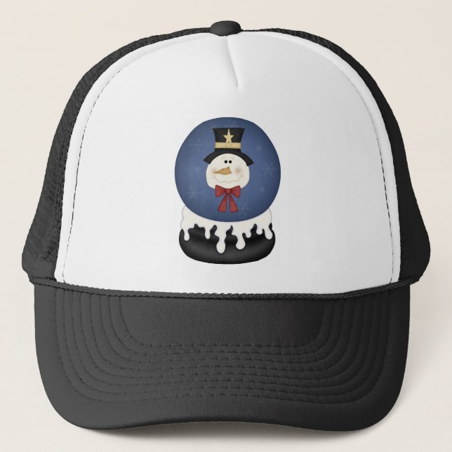Schneemannschnekugel Truckerkappe (Vorderseite)