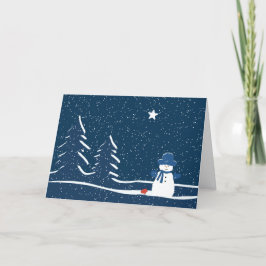 Schneemannsvigil Karte