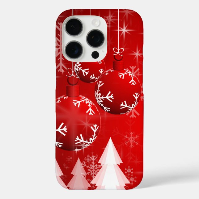 Schneemans & Schneeflocken Nahtloses Muster Case-Mate iPhone Hülle (Rückseite)