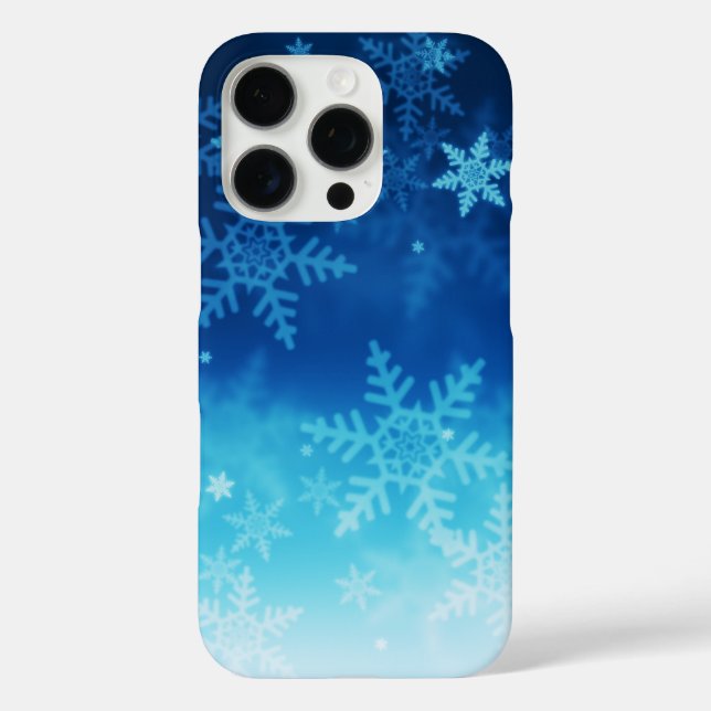 Schneemans & Schneeflocken Nahtloses Muster Case-Mate iPhone Hülle (Rückseite)