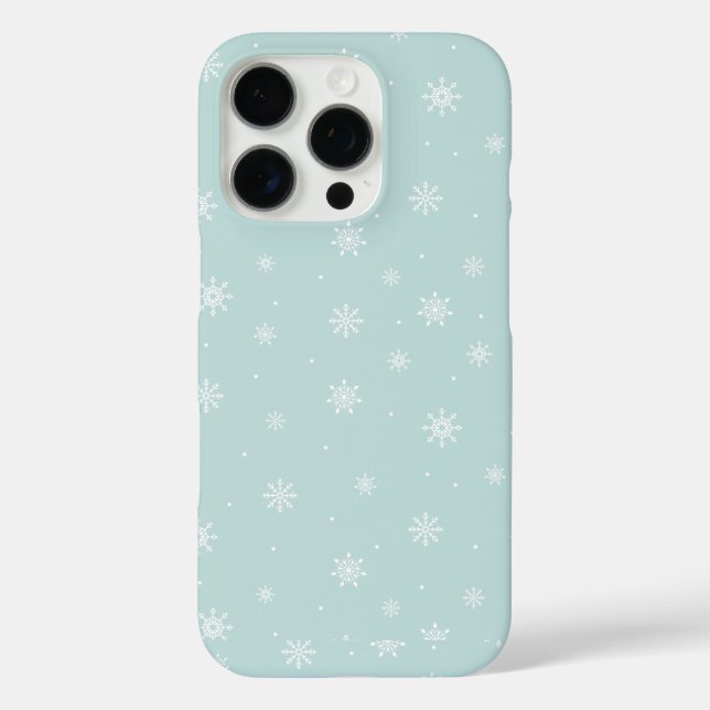 Schneemans & Schneeflocken Nahtloses Muster Case-Mate iPhone Hülle (Rückseite)