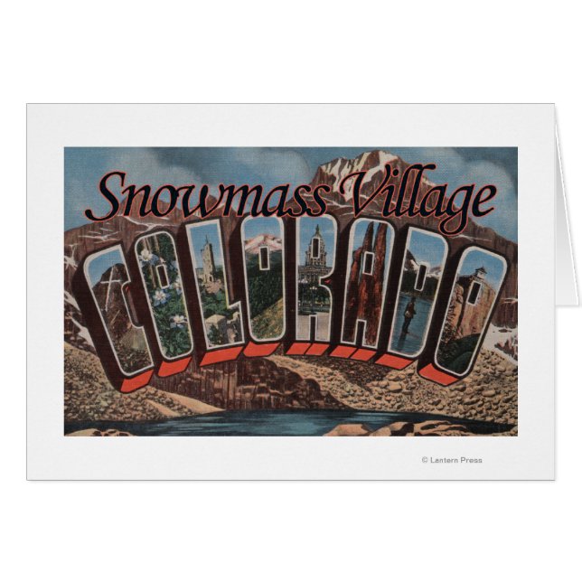 Schneemasse, Colorado - Große Briefszenen (Vorderseite (Horizontal))