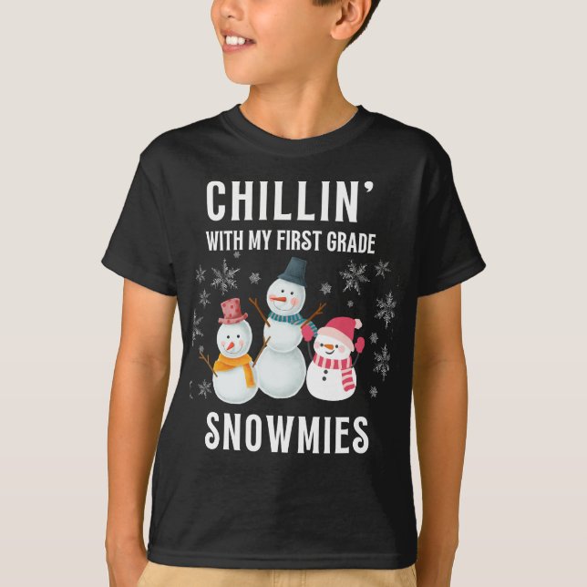 Schneemassen der ersten Klasse T-Shirt (Vorderseite)