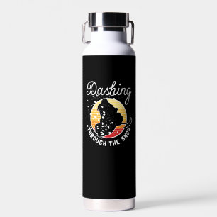 Schneemobil - durch den Schnee stürzen Trinkflasche