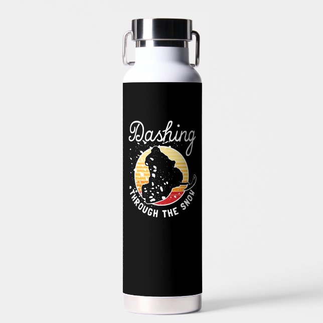 Schneemobil - durch den Schnee stürzen Trinkflasche (Vorne)
