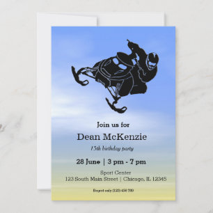 Schneemobil Einladung