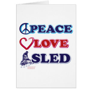 Schneemobil/Frieden, Liebe, Schlitten